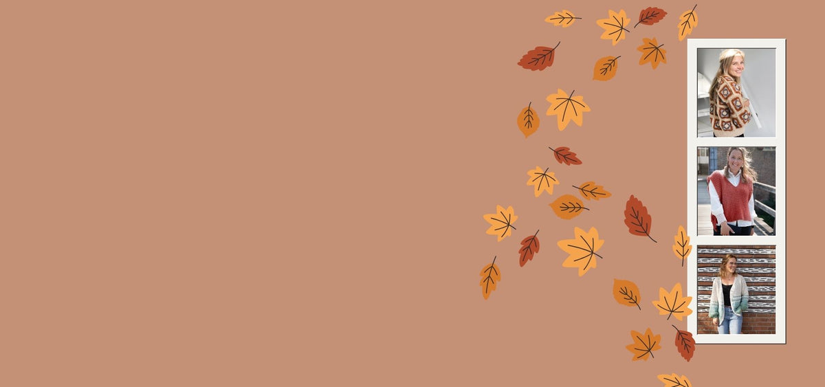 Dames pakketten: Maak je eigen herfstlook: ontdek de haak- en breipakketten voor dameskleding passend bij de herfst, van warme vesten tot stijlvolle spencers bij Wolplein.