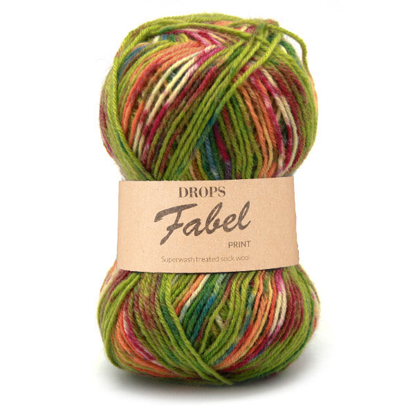 DROPS Fabel Print 151 Guacamole | Yarnplaza – Wolplein.nl