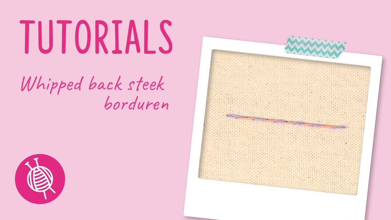 whipped back stitch borduren tutorial