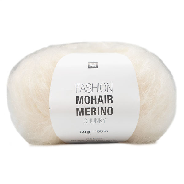Rico Fashion Mohair Merino Chunky 001 Cream
