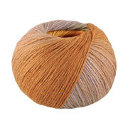 Lana Grossa Cotonella 015 Grijs beige/olijf/geel/blauw oranje/oranje/zalm/nougat