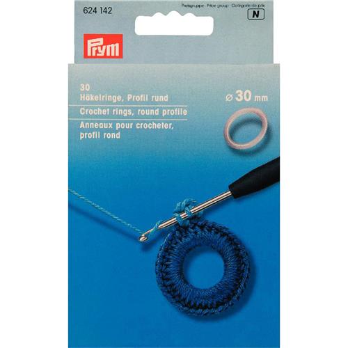 Prym haakringen rond 30 mm van kunststof