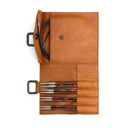 MUUD Carita B Whisky - Handgemaakt leren inleg 14 x 21 cm voor breinaaldenpunten