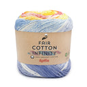 Katia Fair Cotton Infinity 102 Blue-Pistachio-Yellow-Orange