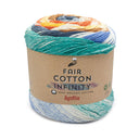 Katia Fair Cotton Infinity 104 Green-Blue, Ultramarine Blue, Brown, Yellow