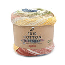Katia Fair Cotton Infinity 107 Light Brown-Burgundy-Brown-Gray-Ochre