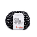 Katia Basic Merino Popcorn 102 Black and White