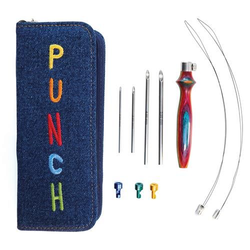 Knitpro 21001 Vibrant punch naald set Jeans blauw