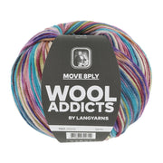 Lang Yarns Move 8-Fach 0005 Paars/Turquoise/Offwhite