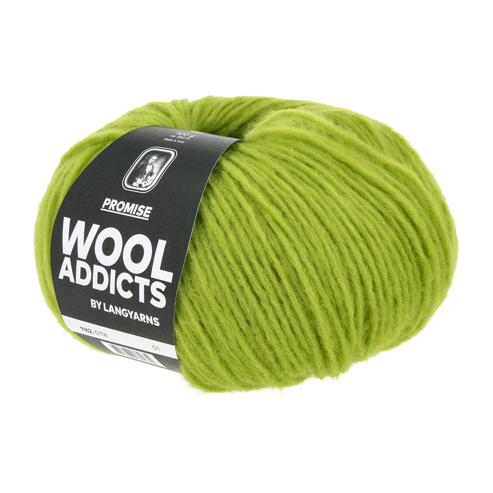 Lang Yarns Promise 116 Matcha - bol garen schuin van voren