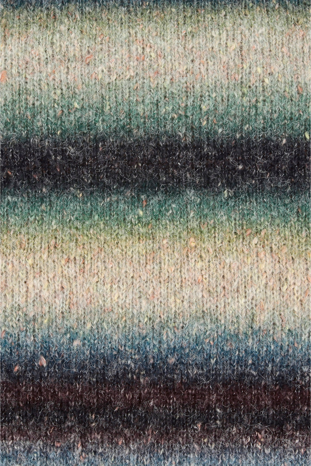 Lang Yarns Galaxy 0006 Zwart/Groen/Beige - bol garen met label