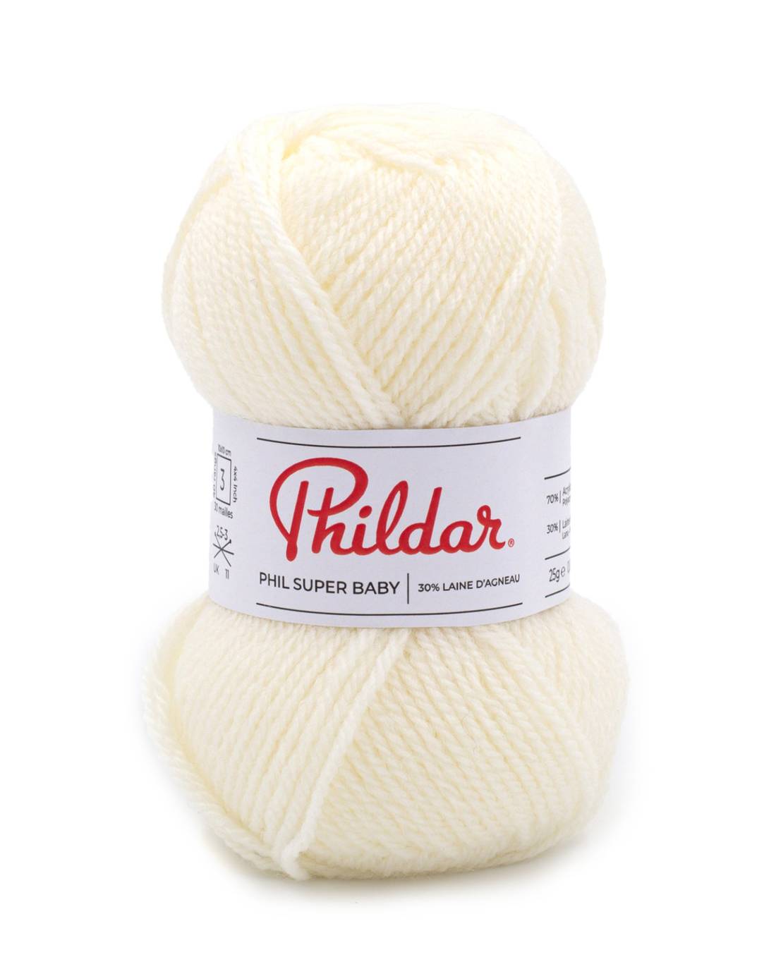 Phildar Phil Super Baby 1397 Chalk - bol Phil Super Baby garen in kleur 1397 Chalk