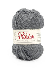 Phildar Phil Super Baby 2140 Medium Grey Tweed - bol Phil Super Baby garen in kleur 2140 Medium Grey Tweed