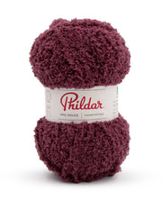 Phildar Phil Douce 2253 Aubergine - zachte bol pluche garen in kleur Aubergine