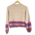 Katia Fur Moda 100 306 Beige-Bubblegum Pink-Lilac
