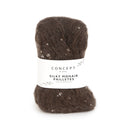 Katia Silky Mohair Paillettes 207 Chocolate Brown