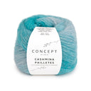 Katia Cashmina Paillettes 104 Water Blue-Turquoise