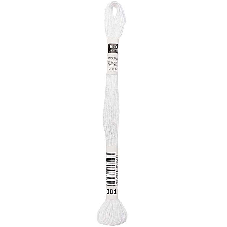 Rico Sticktwist Borduurgaren 8m 001 White