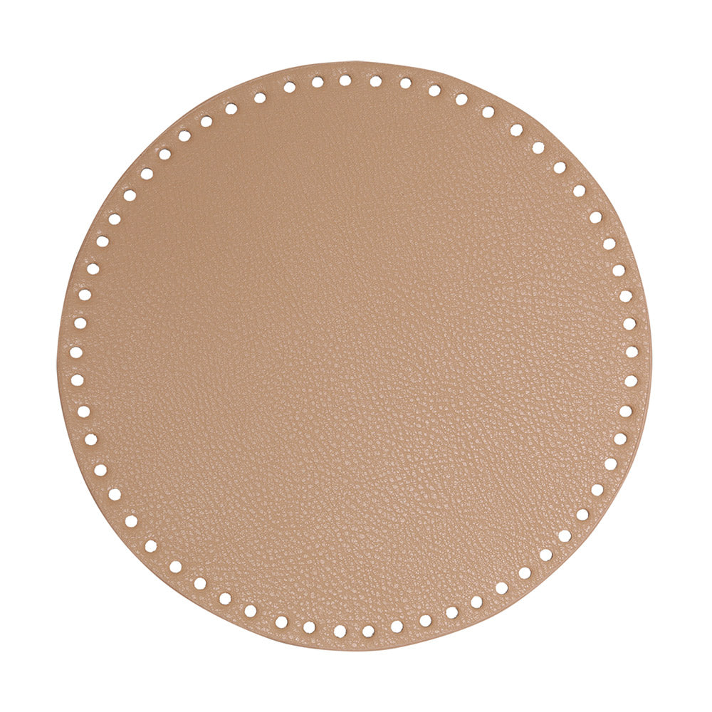Go Handmade PU Leren Bodem Ø 25cm Apricot