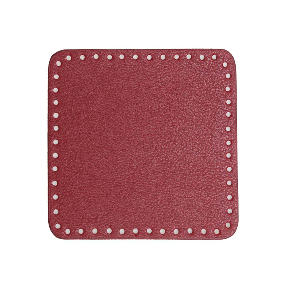 Go Handmade PU Leren Bodem 18x18cm Raspberry