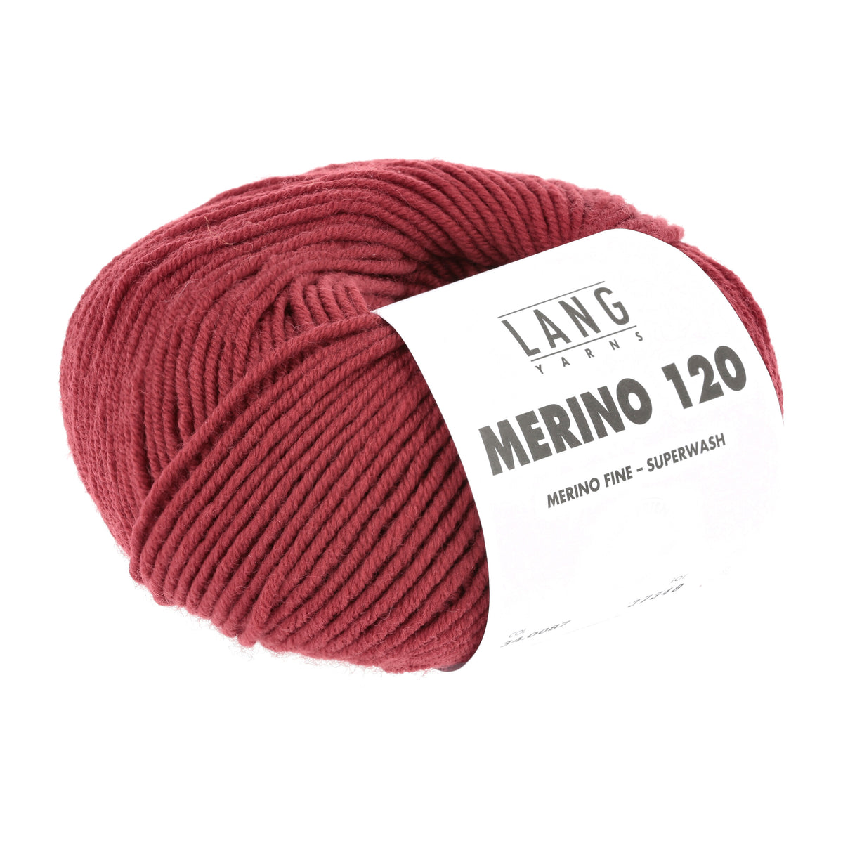 Lang Yarns Merino 120 0087 Chianti - bol garen - tweede schuine aanzicht