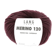 Lang Yarns Merino 120 0364 Bordeaux - bol garen - vooraanzicht
