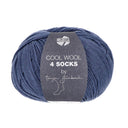 Lana Grossa Cool Wool 4 Socks Uni 7704 Denim Blue