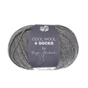 Lana Grossa Cool Wool 4 Socks Uni 7708 Dark Grey