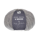Lana Grossa Cool Wool 4 Socks Uni 7709 Light Grey