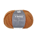 Lana Grossa Cool Wool 4 Socks Uni 7712 Rust Brown