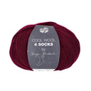 Lana Grossa Cool Wool 4 Socks Uni 7716 Burgundy