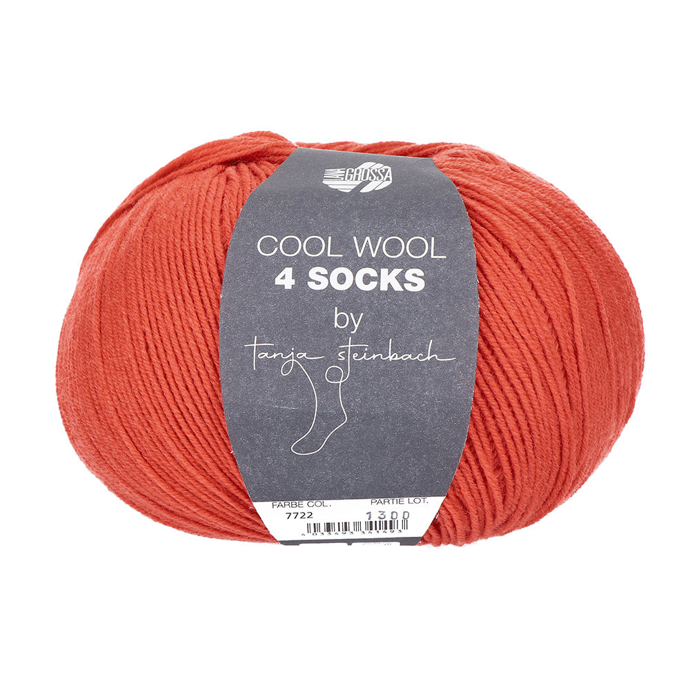 Lana Grossa Cool Wool 4 Socks Uni 7722