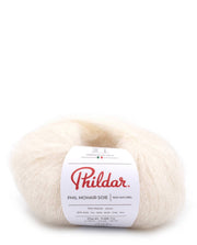 Phil Mohair Soie 1359 Ecru - bol mohair en zijde garen in Ecru