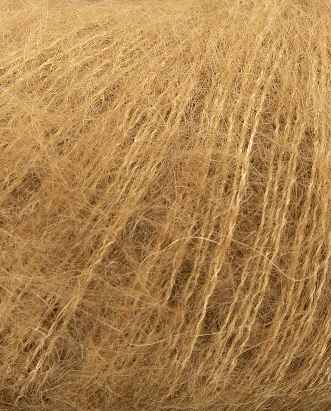 Phil Mohair Soie 2348 Olijf - detail van de draadstructuur