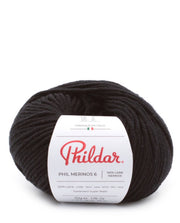 Phildar Phil Merinos 6 1200 Black - bol 100% merinowol in kleur Black