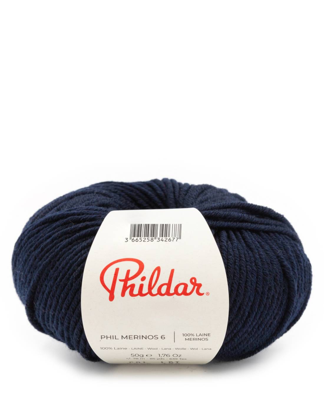Phildar Phil Merinos 6 2588 Navy - bol 100% merinowol in kleur Navy
