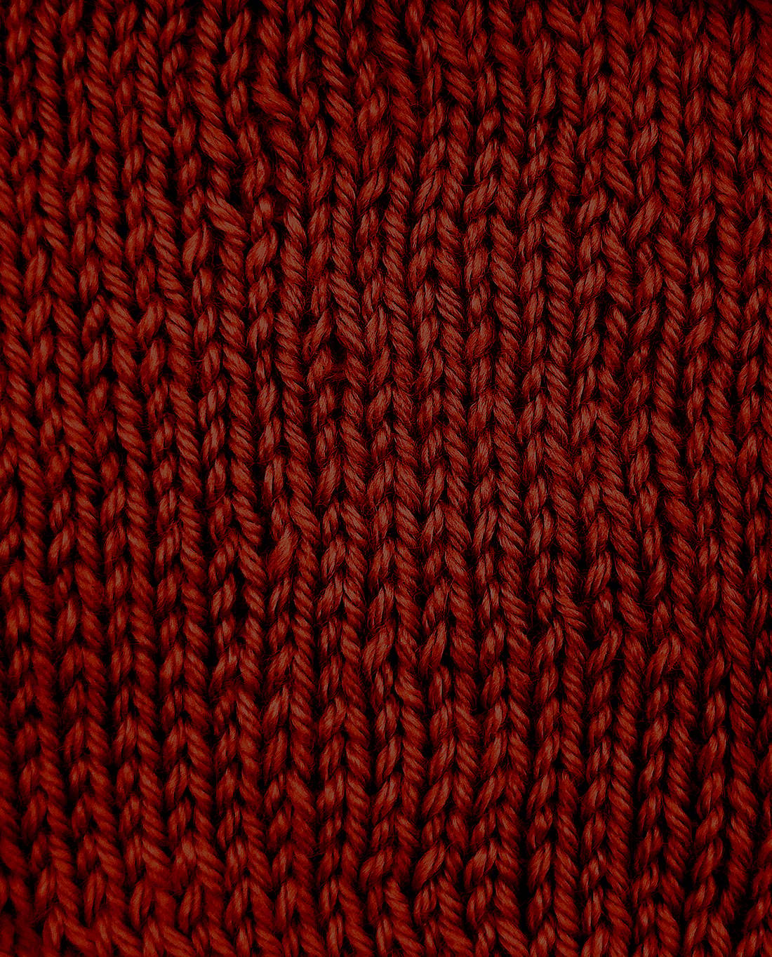 Phildar Phil Caresse 1068 Mahogany - gebreid proeflapje