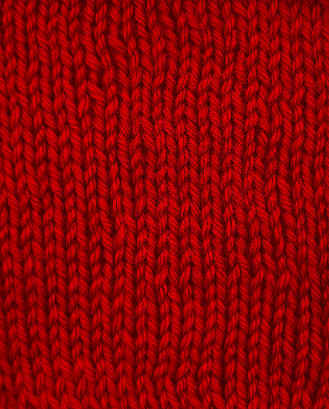 Phildar Phil Caresse 2127 Red - gebreid proeflapje