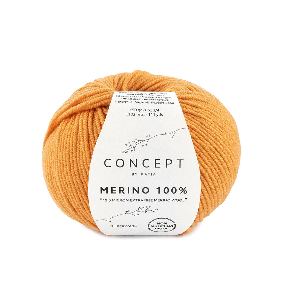 Katia Merino 100% 093 Licht oranje