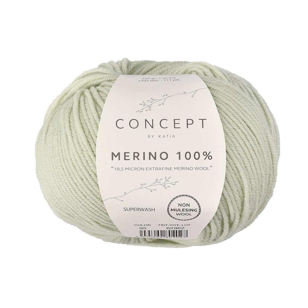 Katia Merino 100% 095 Witachtig groen