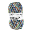 Lang Yarns Super Soxx Color 4-Fach 569 Brown/Blue/Grey 1153 Cherimoya