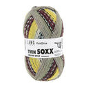 Lang Yarns Twin Soxx 4-Ply 585 Yellow/Brown/Light Blue 1156 Excited