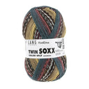 Lang Yarns Twin Soxx 4-Ply 586 Yellow/Eggplant/Brown 1156 Calm