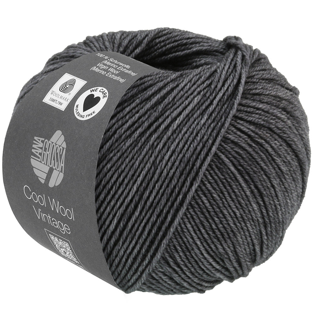 Lana Grossa Cool Wool Vintage 7370 Antraciet