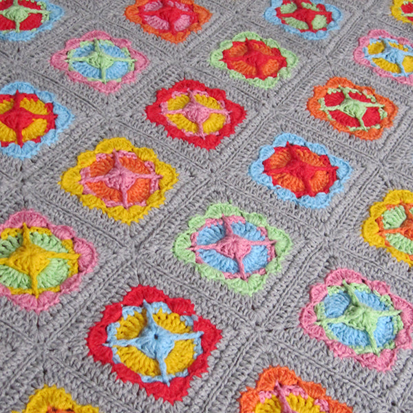 Acrylic Power Flower Deken Haakpakket (5)