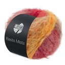 Lana Grossa Basta Mista 124 Gray-Brown/Camel/Saffron Yellow/Orange/Grey/Dark Red/Red
