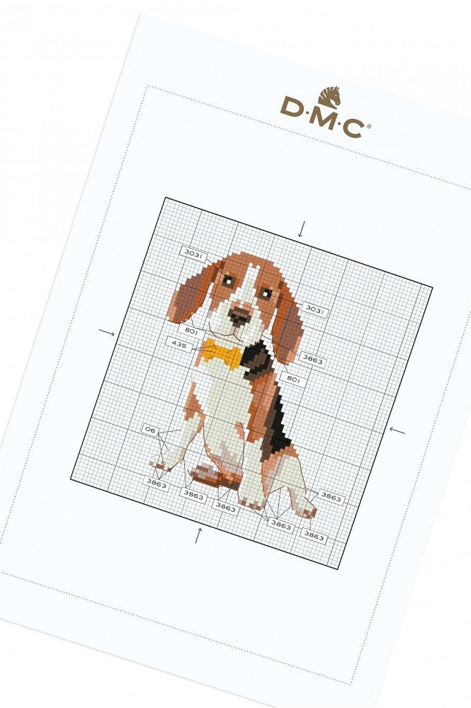 Beagle — gemaakt met Borduurpatroon Hondje Beagle (4)