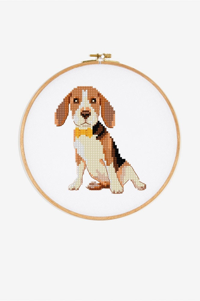 Beagle — gemaakt met Borduurpatroon Hondje Beagle (3)