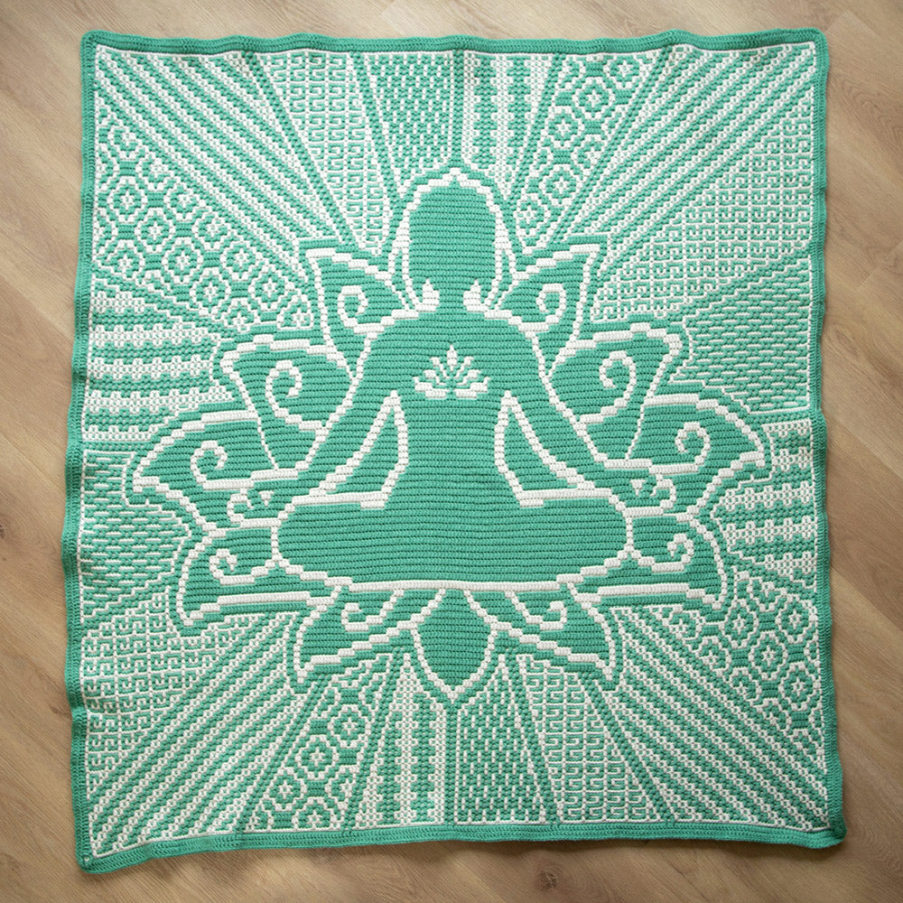 Beaming Buddha Deken Garenpakket en Haakpakket
