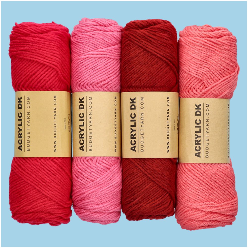Budgetyarn Acrylic DK 033 Raspberry (3)